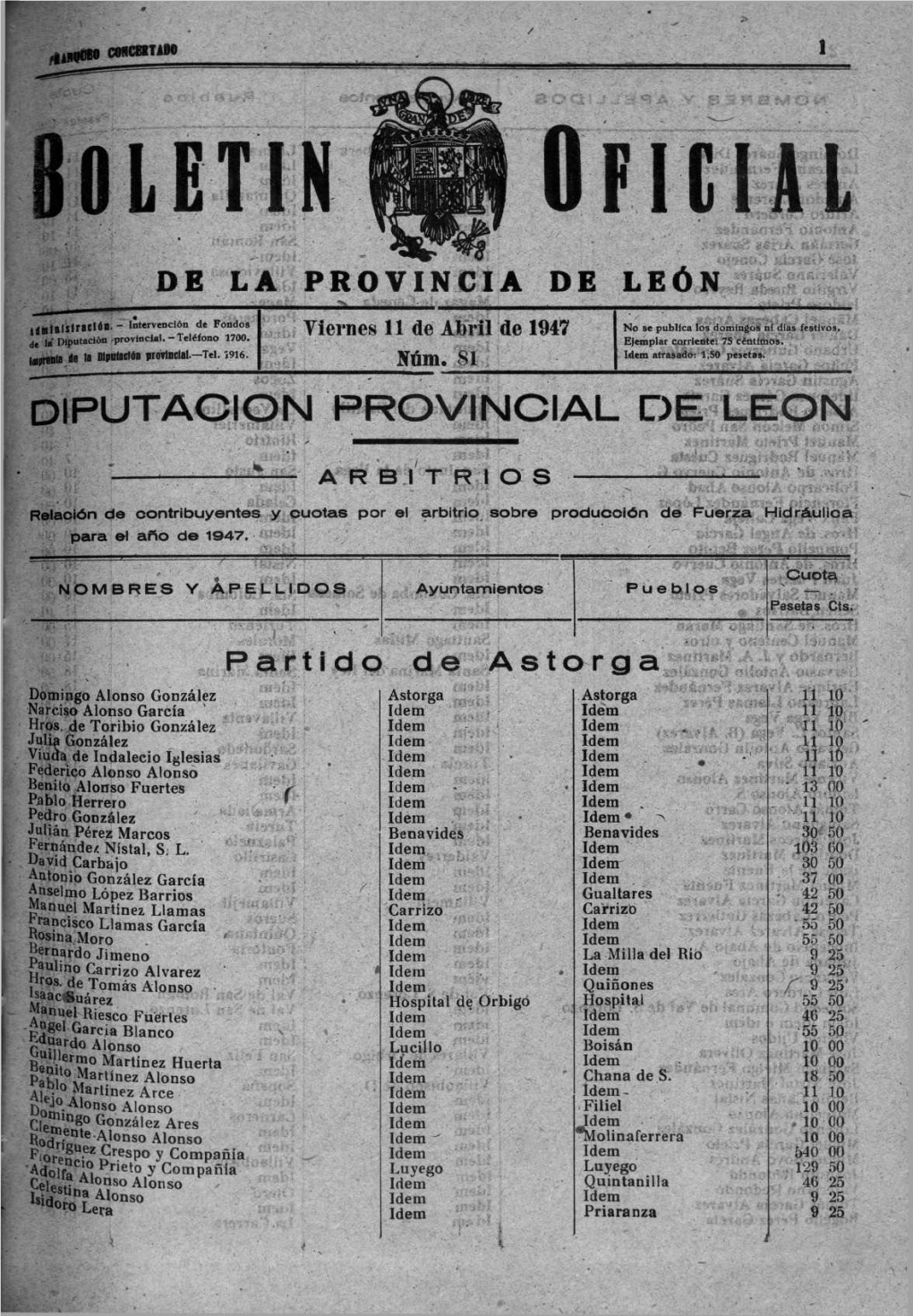 Diputacion Provincial De Leon