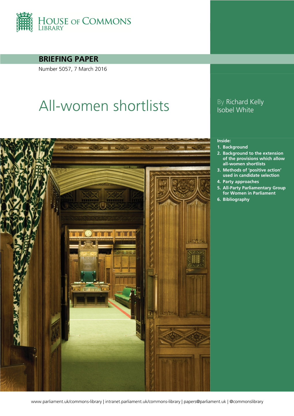 All-Women Shortlists Isobel White