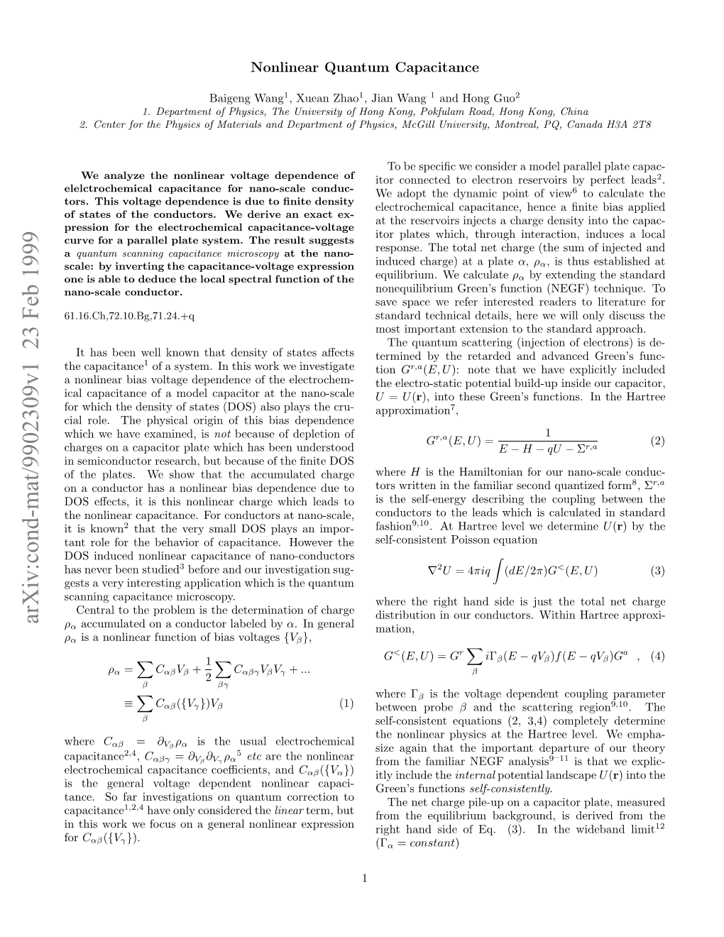 Nonlinear Quantum Capacitance