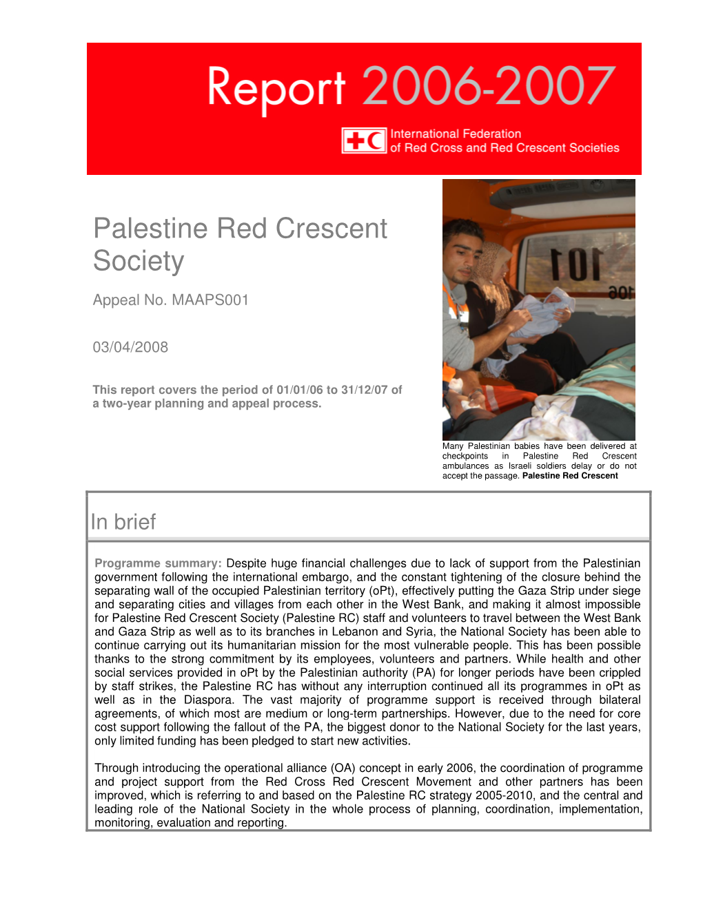 Palestine Red Crescent Society