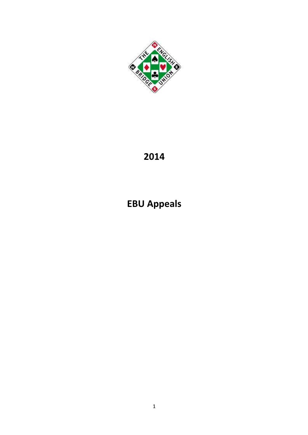 2014 EBU Appeals