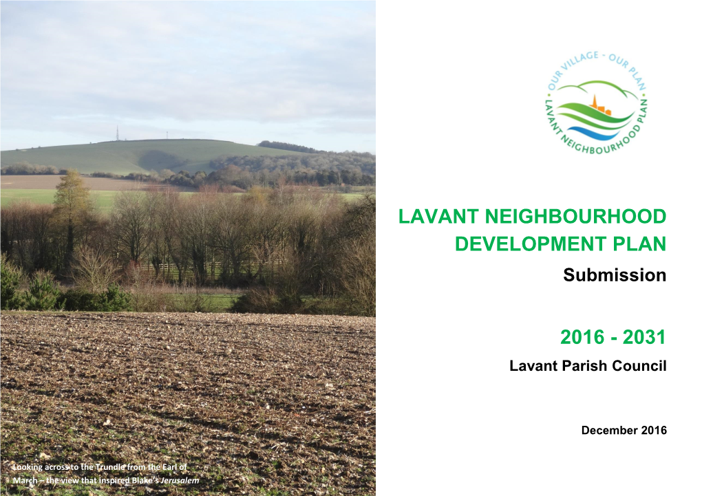 Lavant Neighbourhood Development Plan 2016