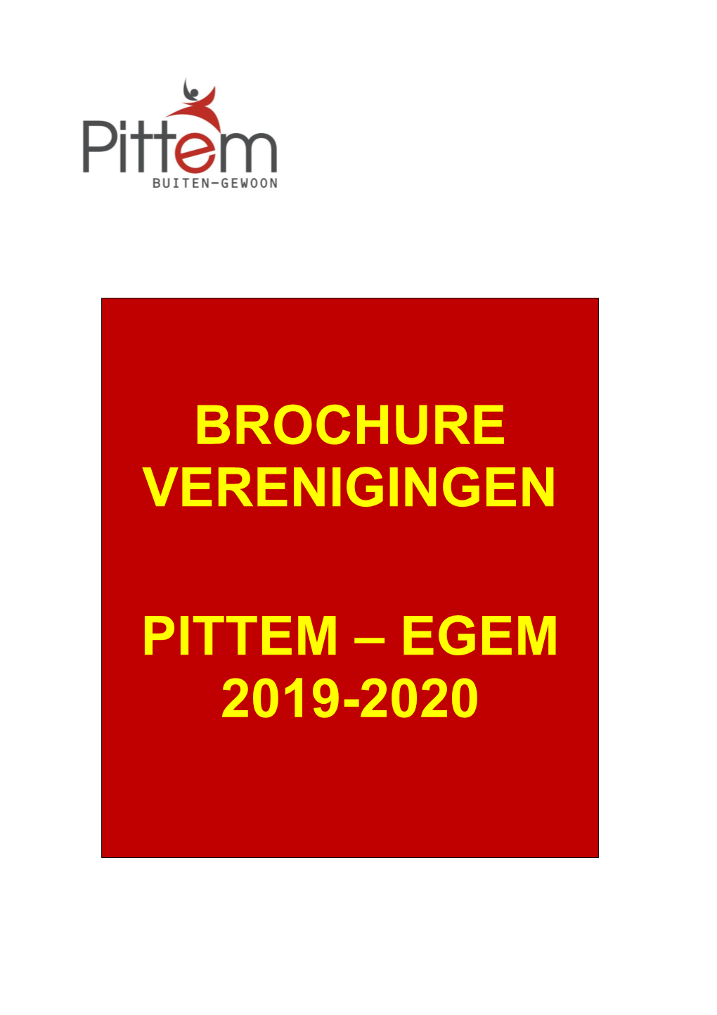 Brochure Verenigingen Pittem – Egem 2019-2020