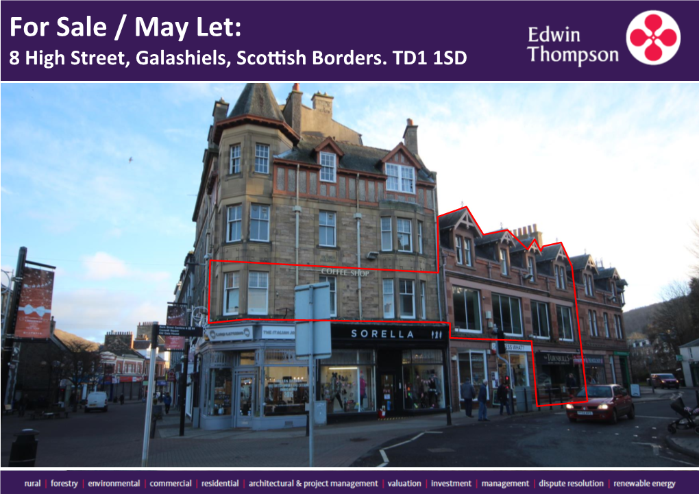 For Sale / May Let: 8 High Street, Galashiels, Scottish Borders