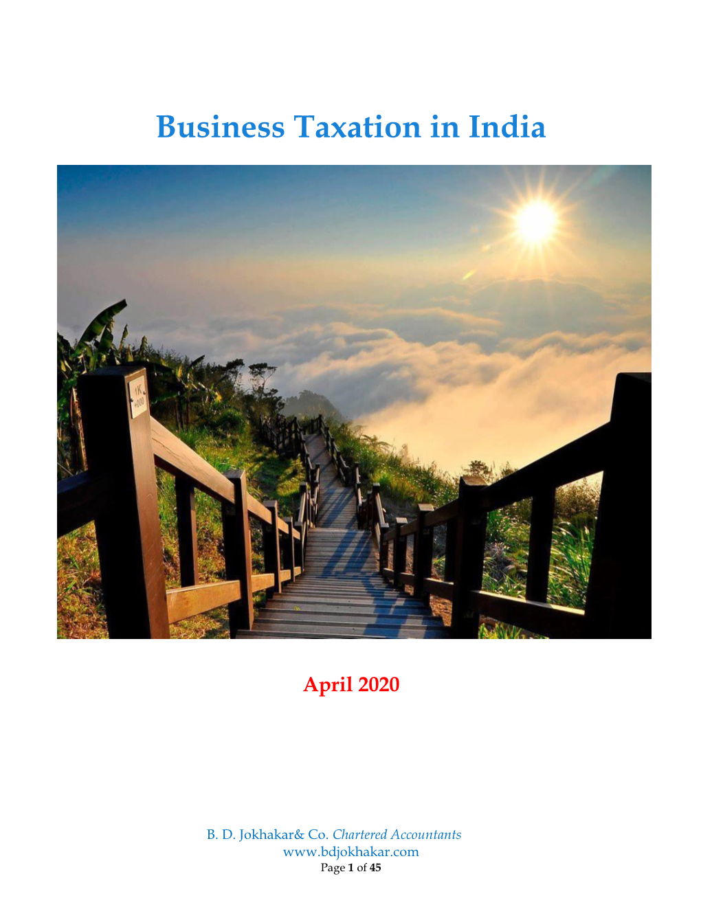 Business Taxation in India