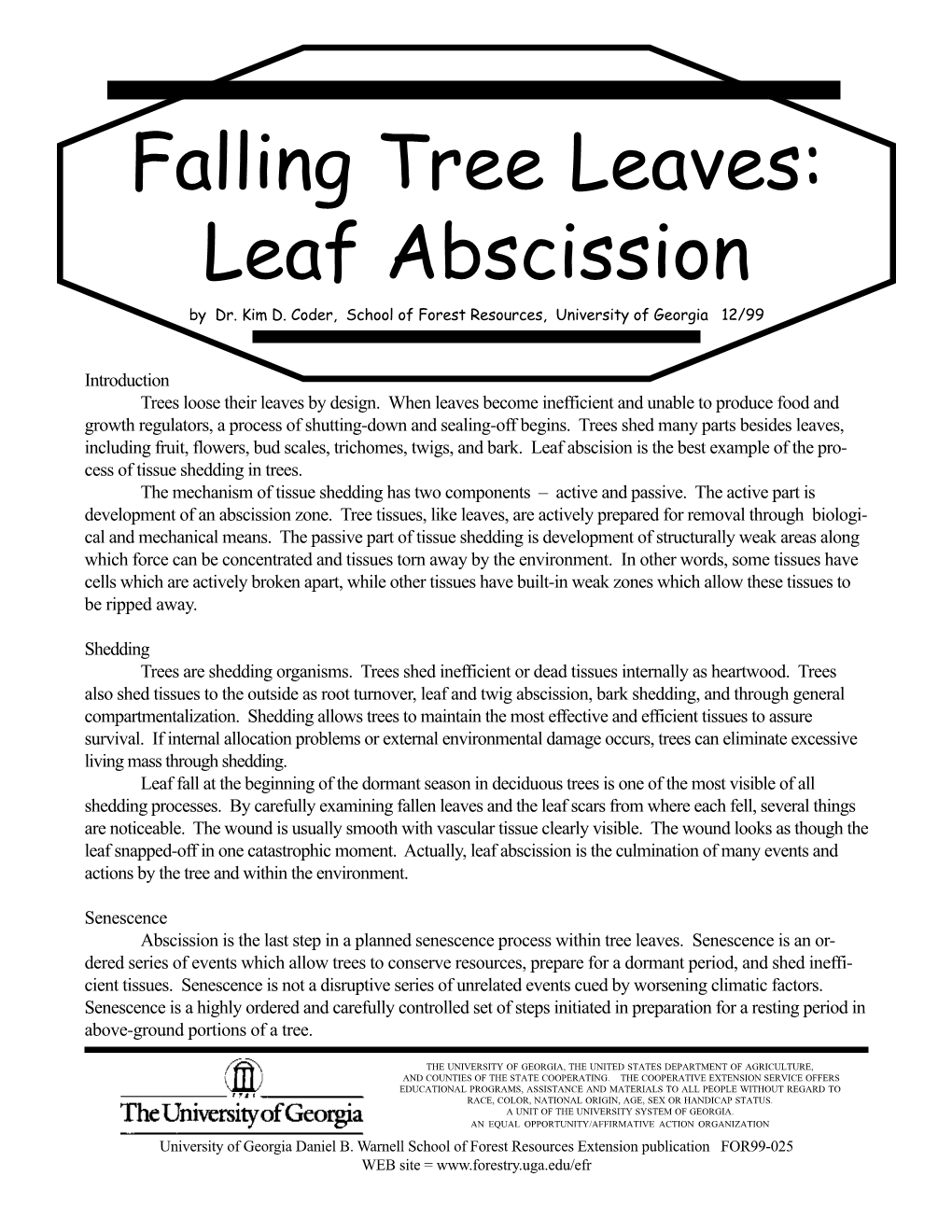 Leaf Abscission by Dr