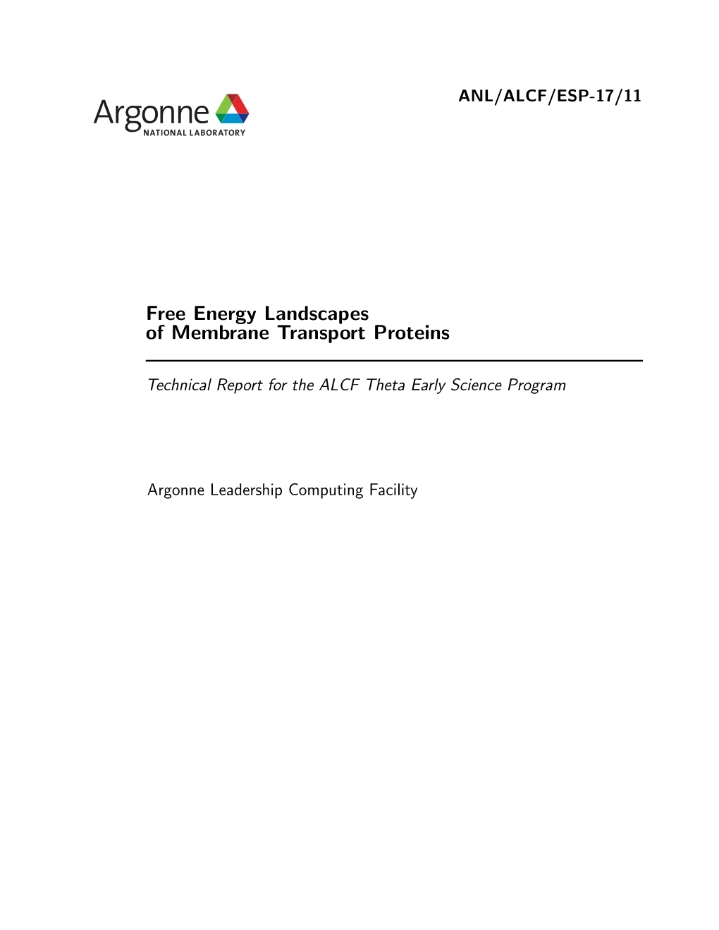 Free Energy Landscapes of Membrane Transport Proteins