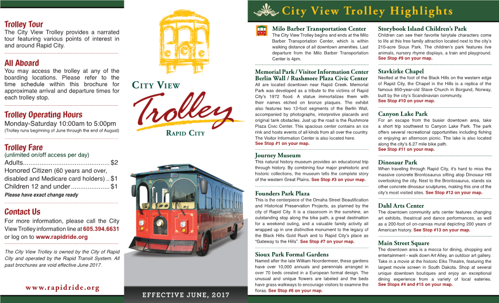 Download the City View Trolley Brochure (.Pdf)