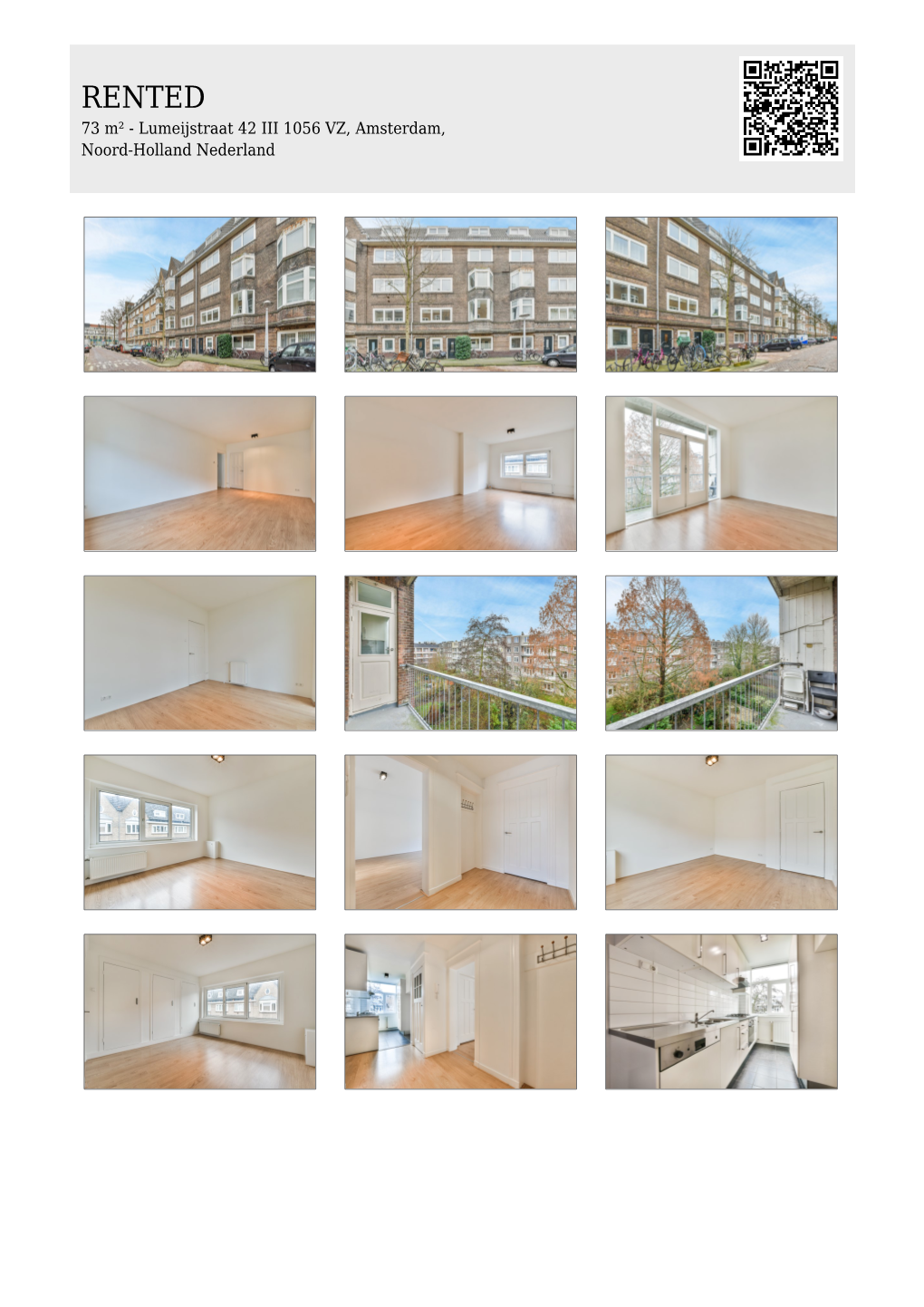 Apartment for Rent, Lumeijstraat 42 III, in Amsterdam