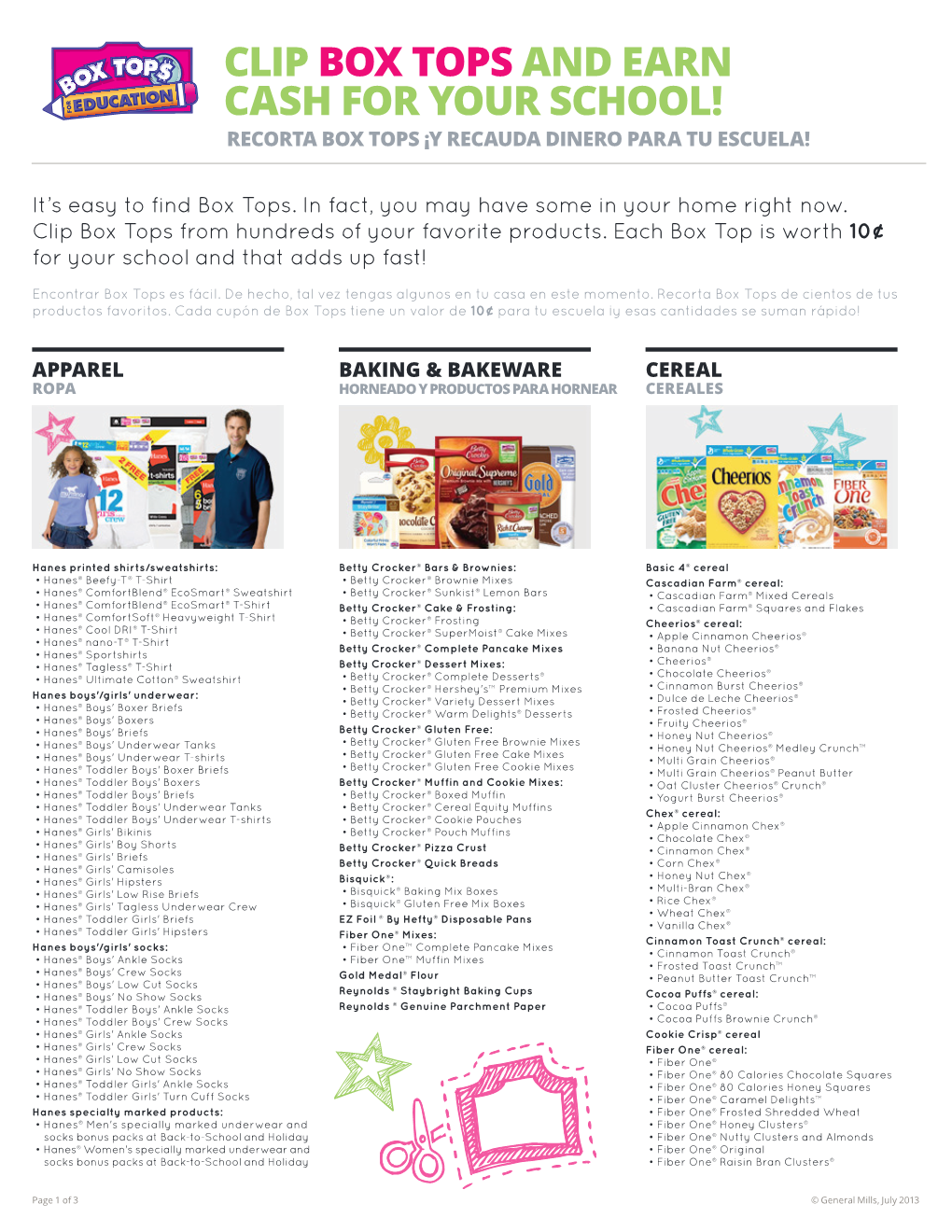 Clip Box Tops and Earn Cash for Your School!