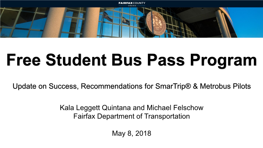Free Student Bus Pass Program