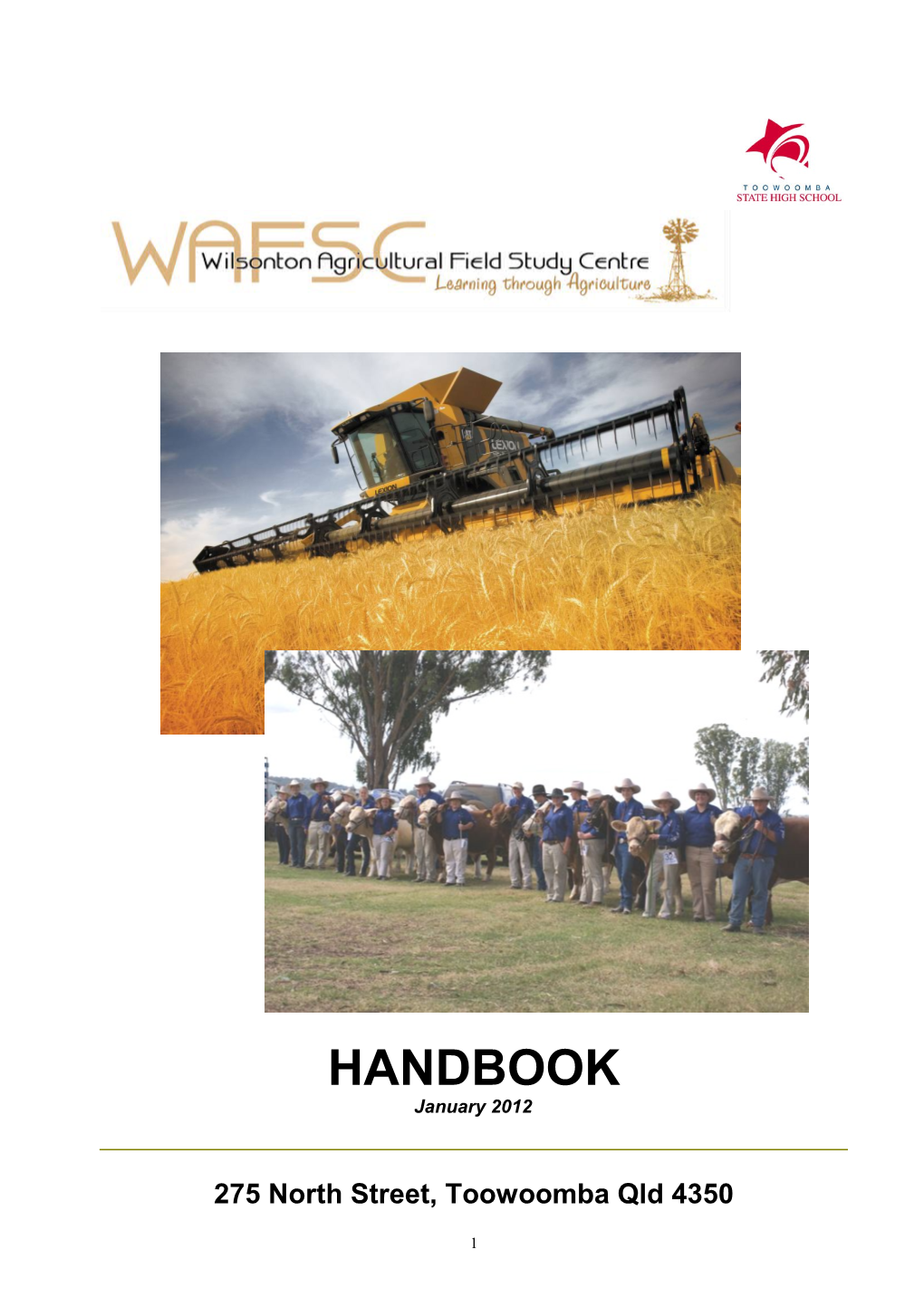 Toowoomba Agricultural Centre Handbook