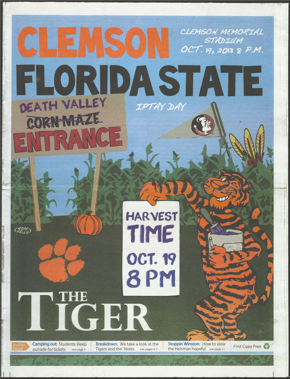 The Tiger Gameday Special Edition 2013-10-18