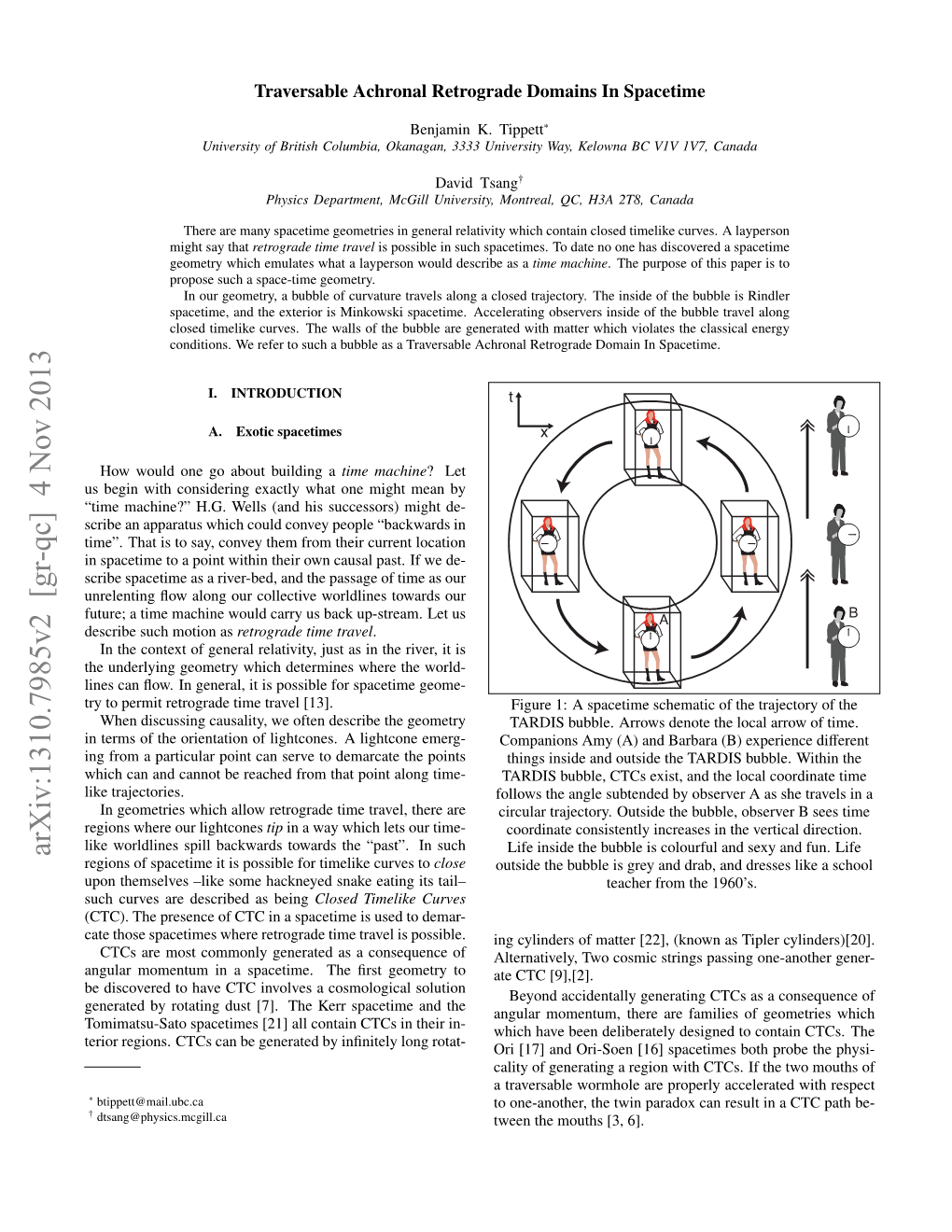 Arxiv:1310.7985V2 [Gr-Qc] 4 Nov 2013