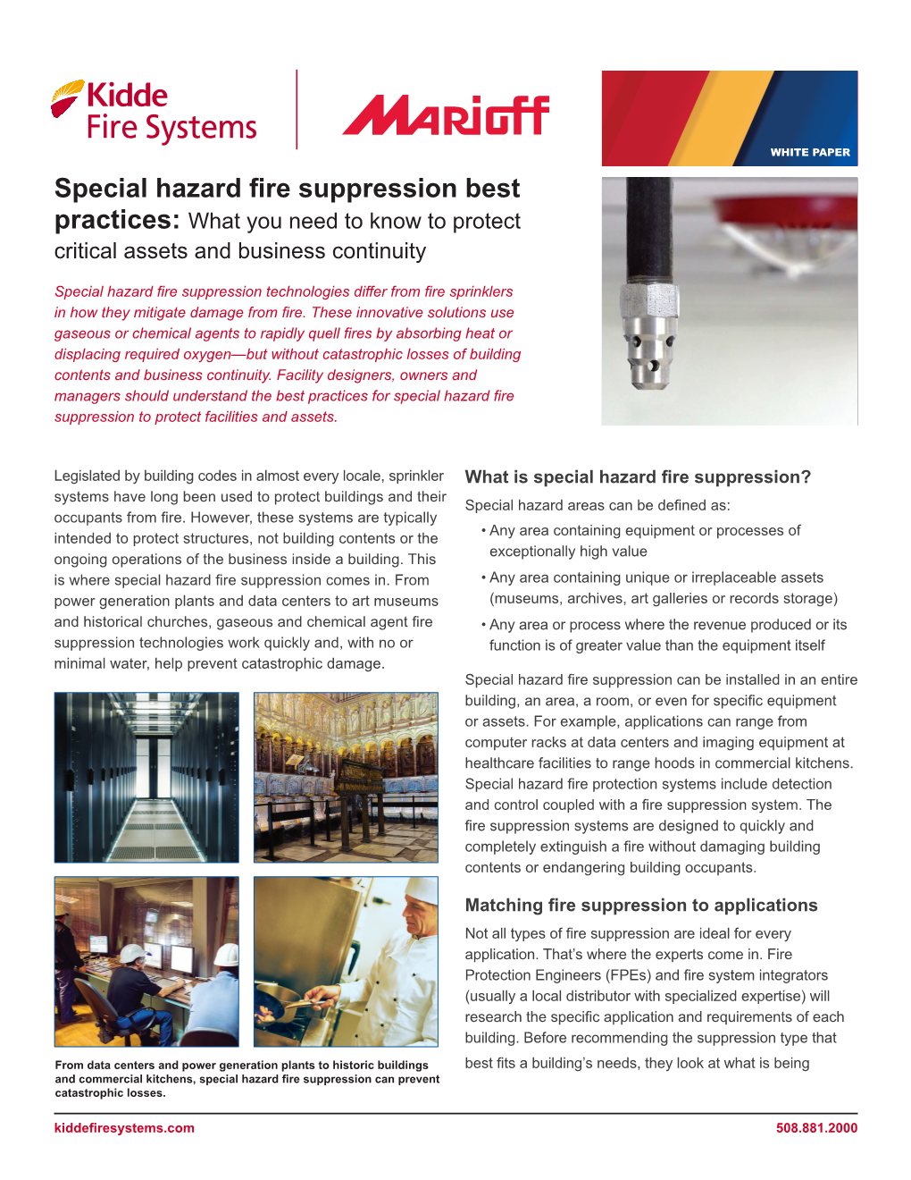 Special Hazard Fire Suppression Best Practices: What You Need to Know to Protect Critical Assets and Business Continuity
