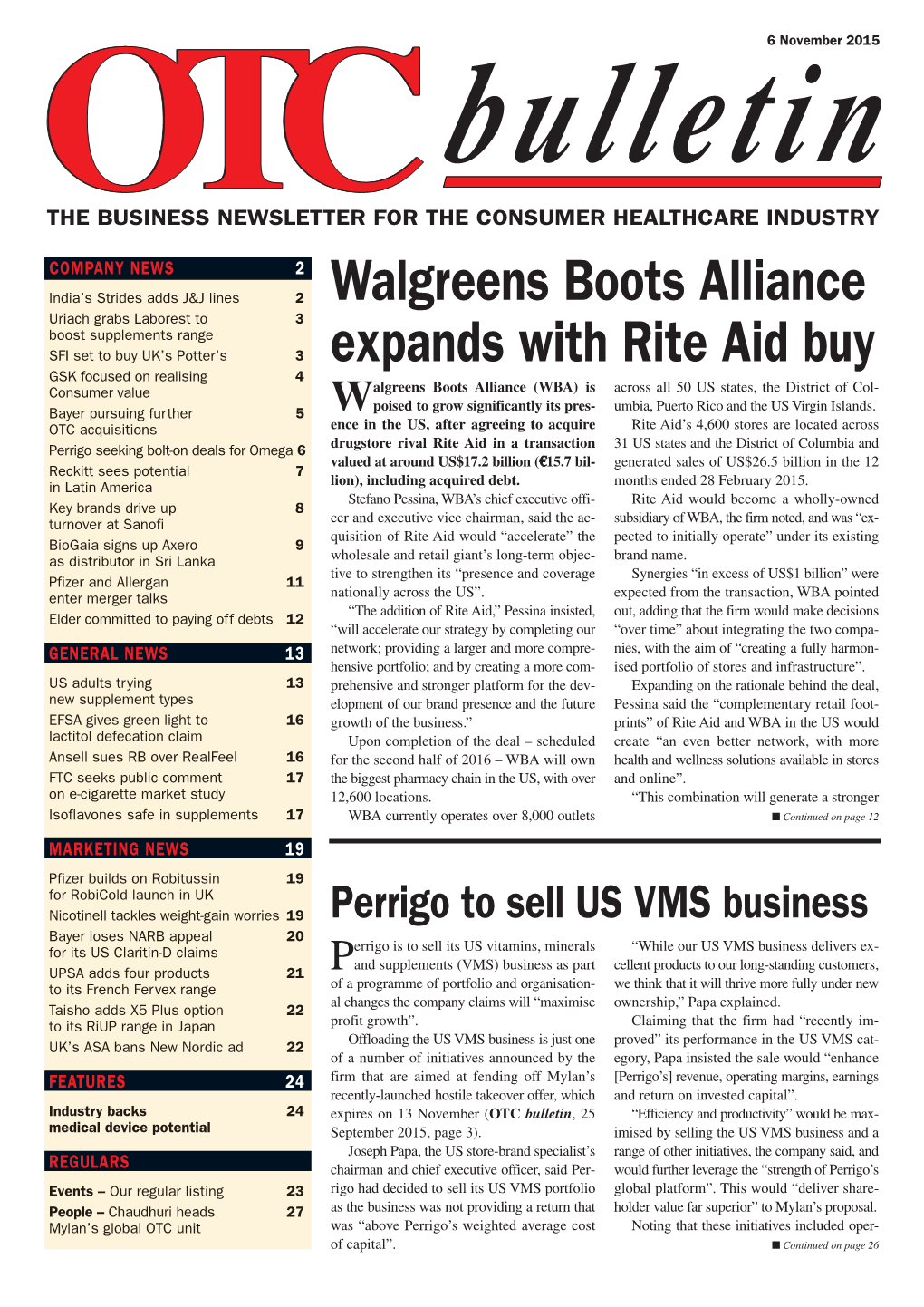 Walgreens Boots Alliance Expands with Rite Aid