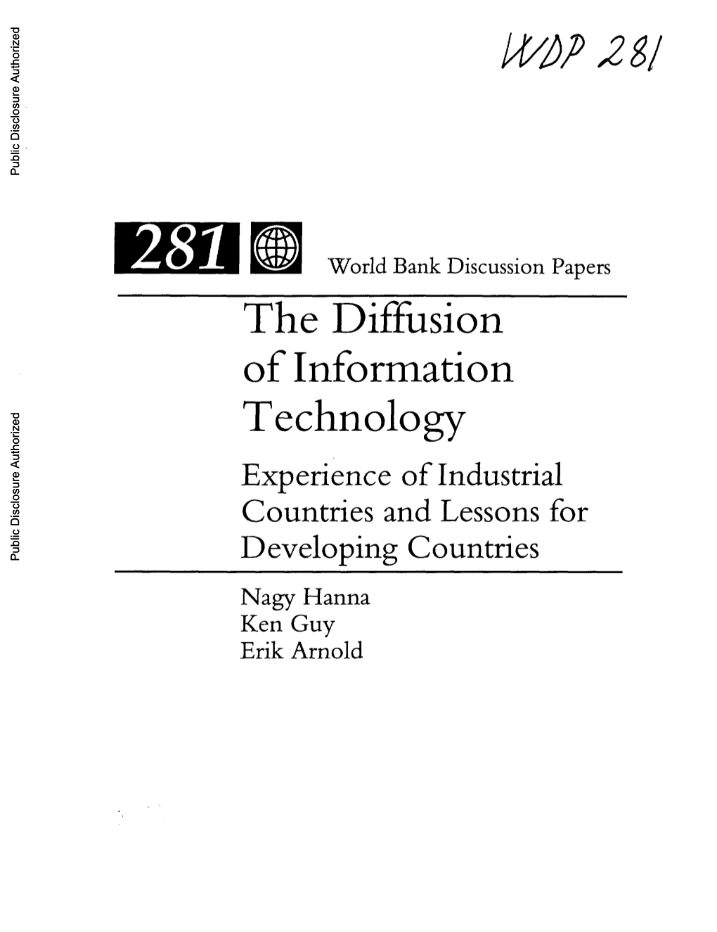 281Fl World Bank Discussion Papers