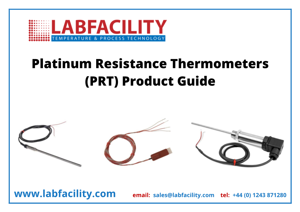 Platinum Resistance Thermometers (PRT) Product Guide