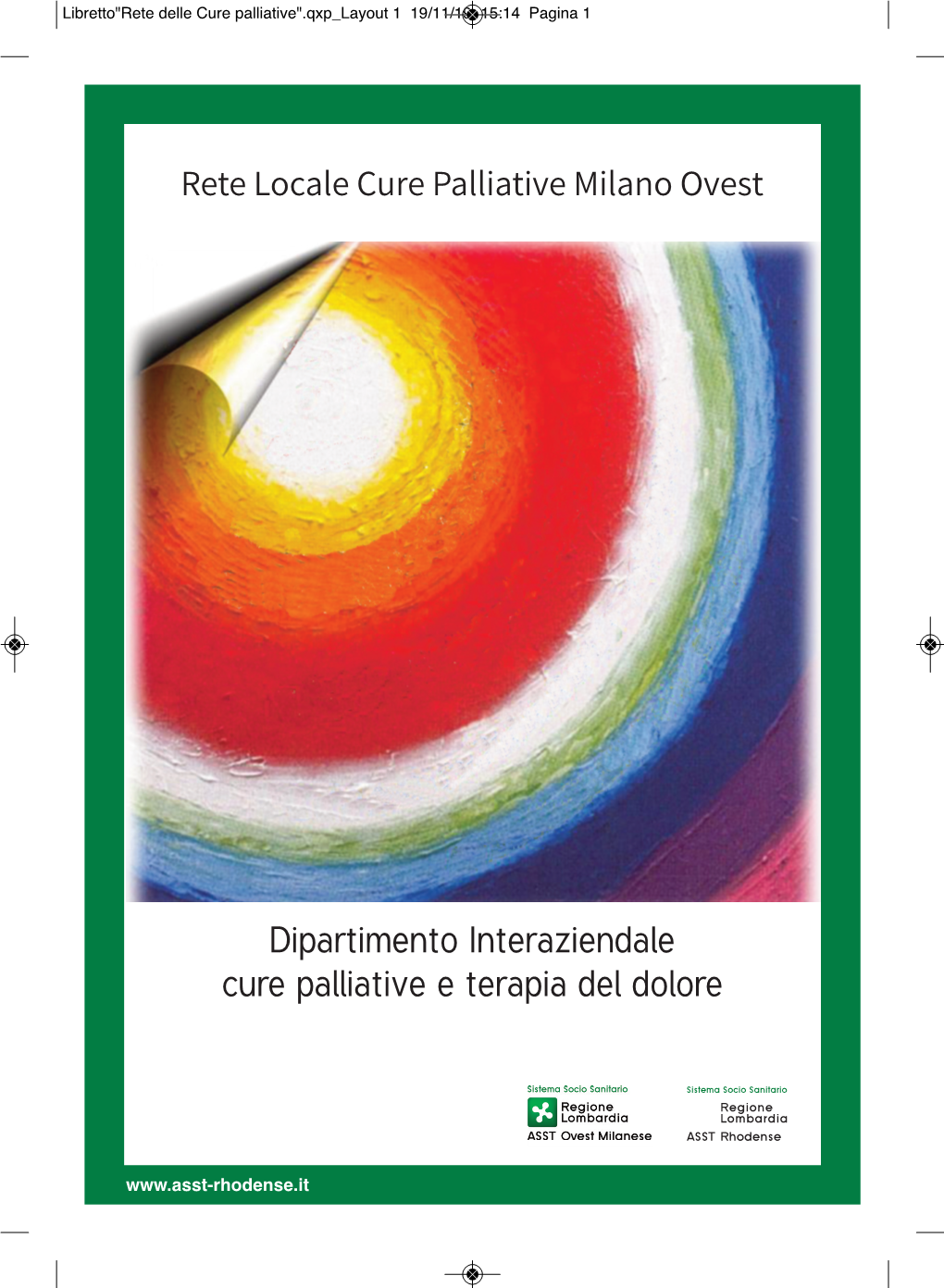 Rete Locale Cure Palliative Milano Ovest Dipartimento Interaziendale