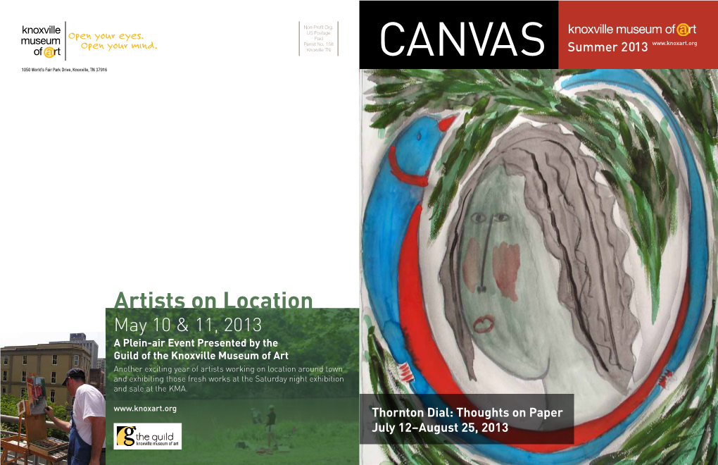 CANVAS Summer 2013 1050 World’S Fair Park Drive, Knoxville, TN 37916