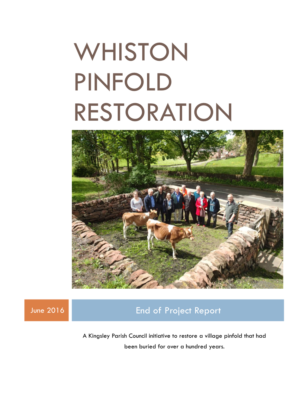 Whiston Pinfold Restoration