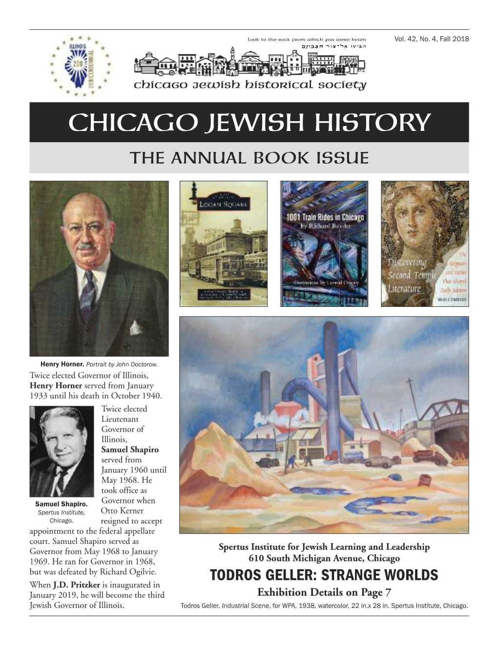 Chicago Jewish History the Annual Book Issue