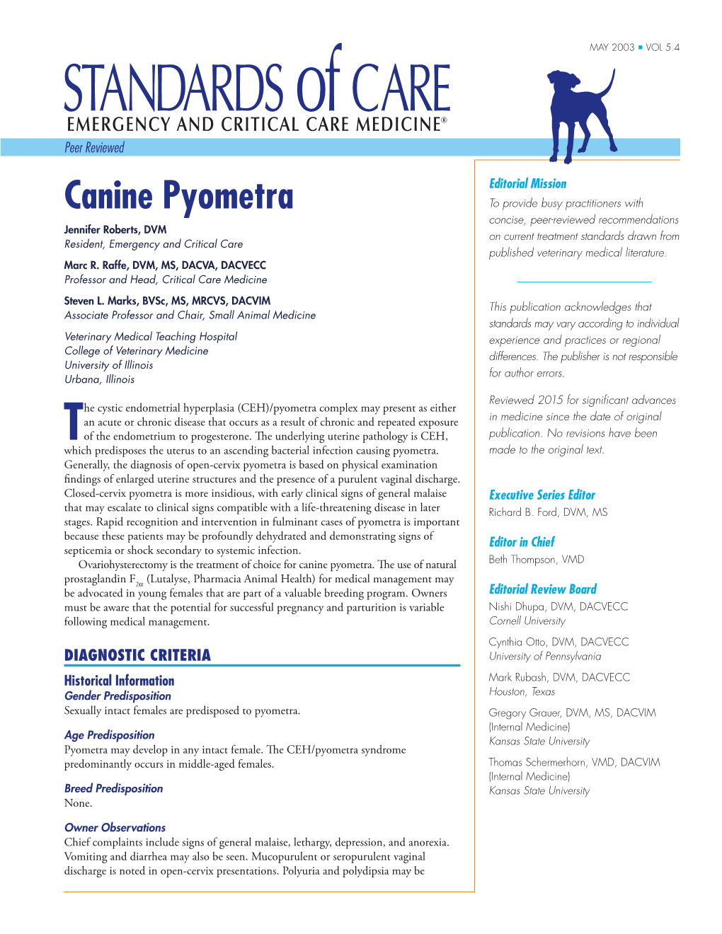 Canine Pyometra