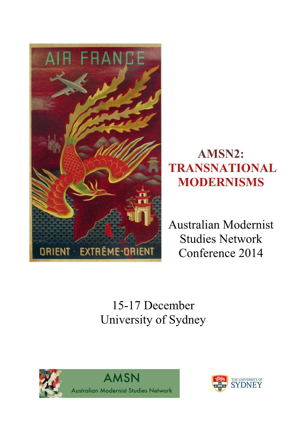 AMSN2: TRANSNATIONAL MODERNISMS Australian