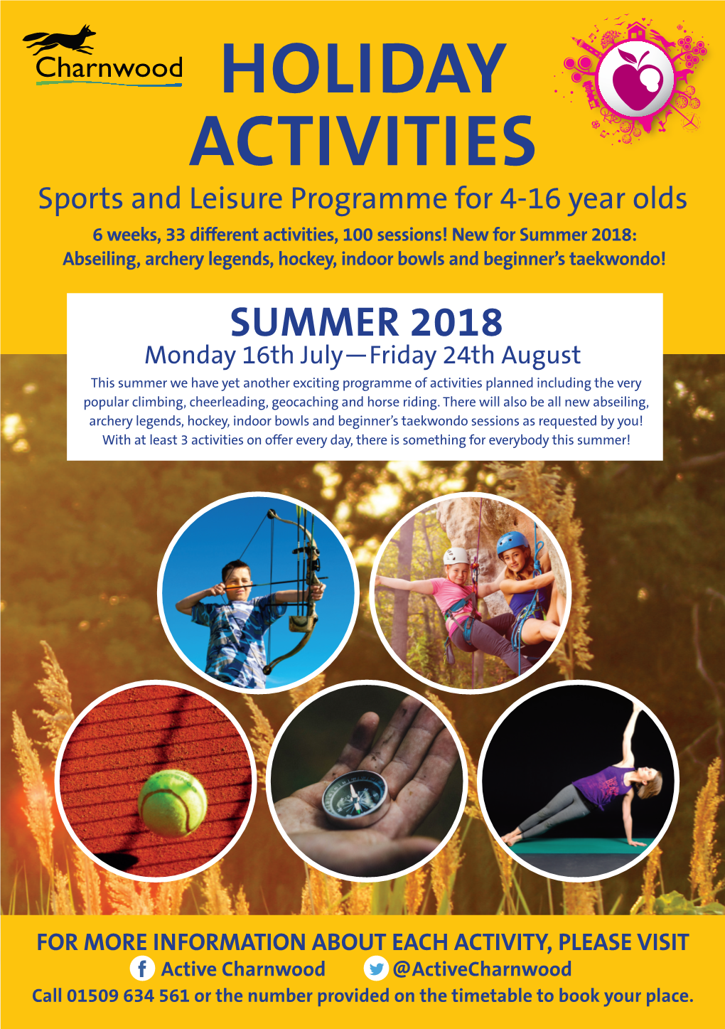 Summer Holiday Activities 2018