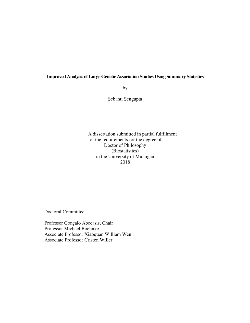 Improved Analysis of Large Genetic Association Studies Using Summary Statistics