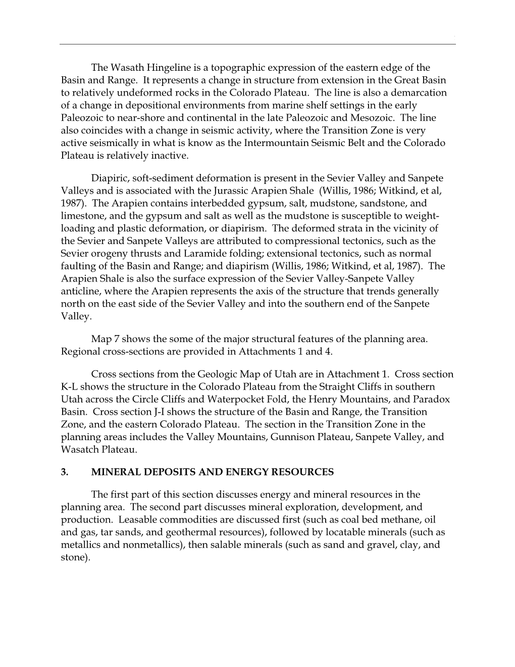 Richfield Mineral Potential Report