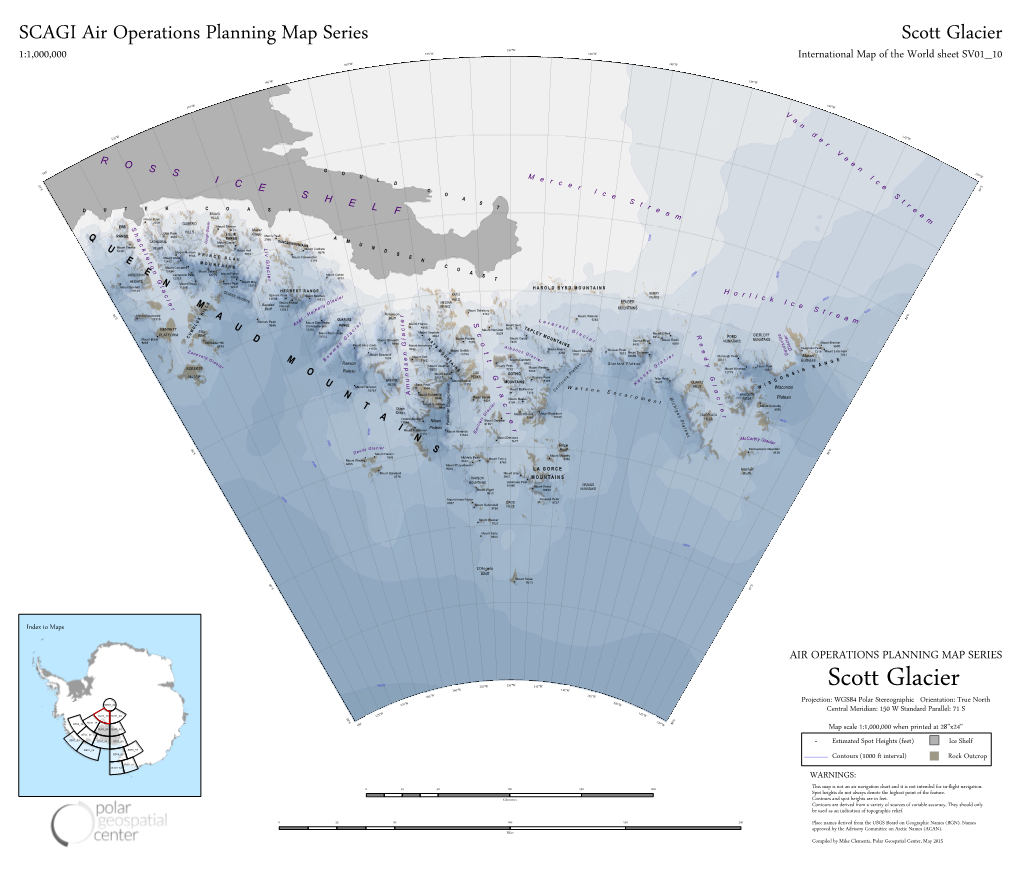 SCAGI Air Operations Planning Map Series Scott Glacier