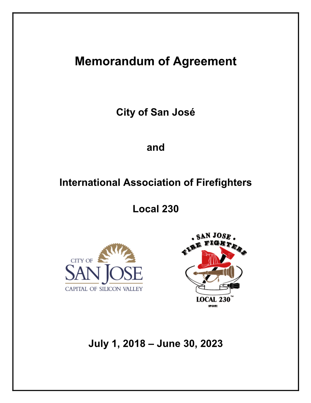 San Jose Fire Department 48/96 Program Manual