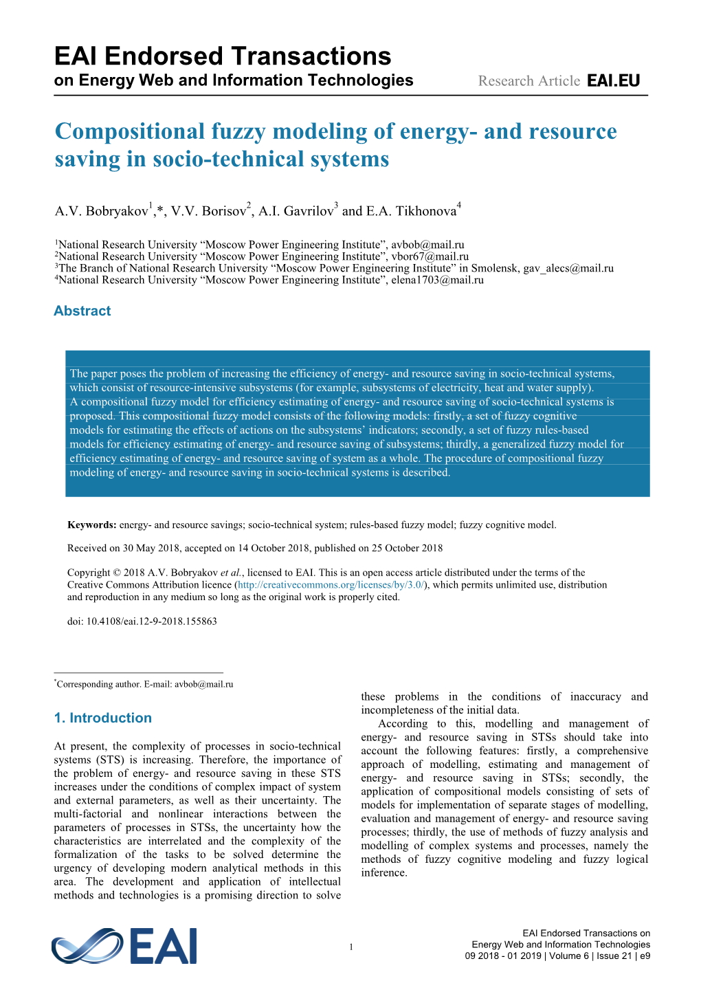 Compositional Fuzzy Modeling of Energy- and Resource Saving in Socio-Technical Systems