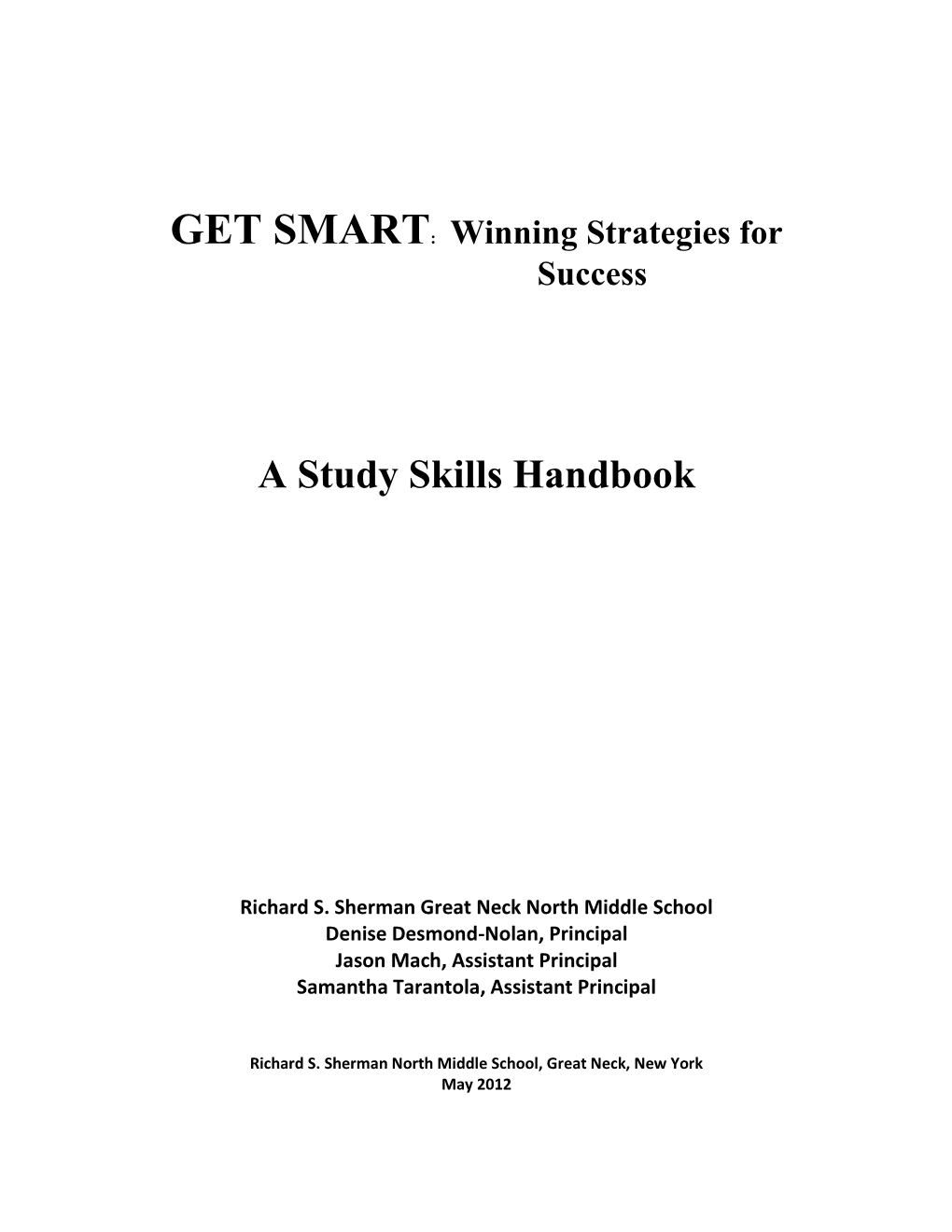 A Study Skills Handbook