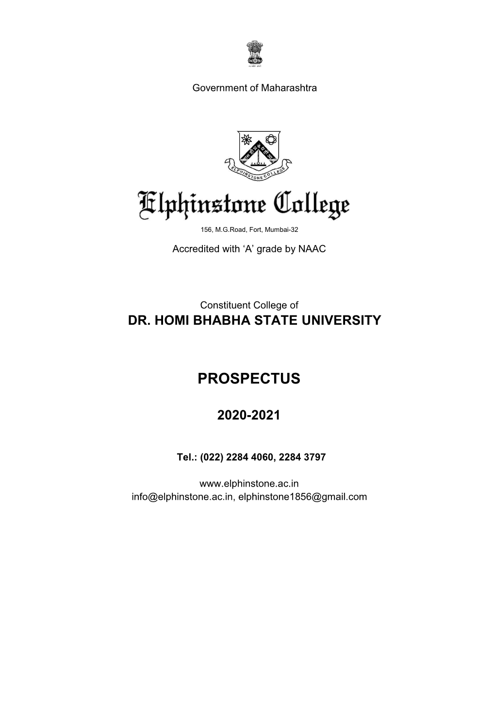 Elphinstone College Fee Struct