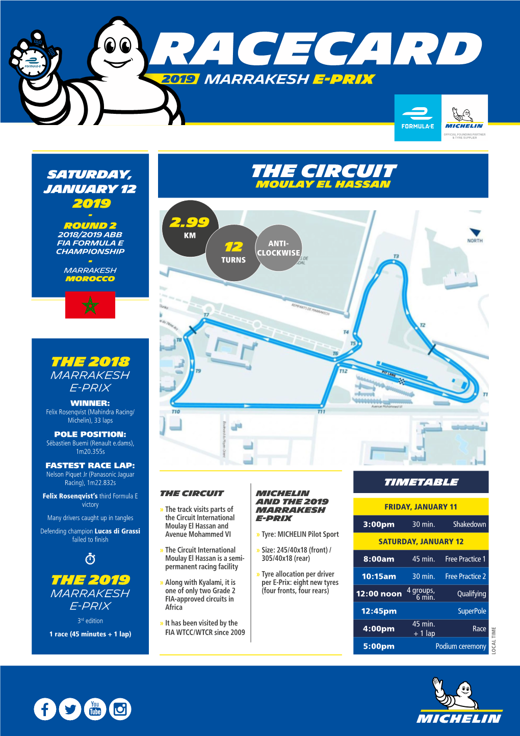 Fia Formula E Anti- Championship 12 Clockwise - Turns Marrakesh Morocco