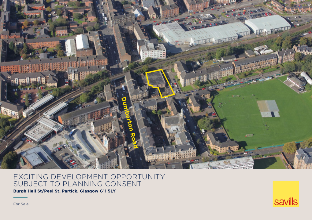 Exciting Development Opportunity Subject to Planning Consent Burgh Hall St/Peel St, Partick, Glasgow G11 5LY