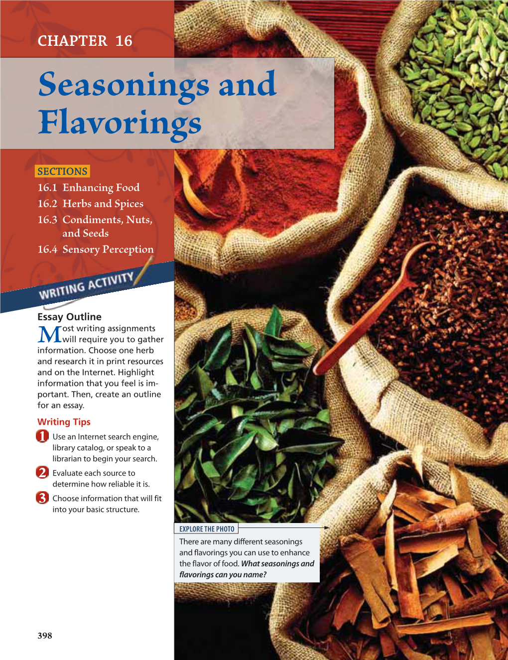 Seasonings and Flavorings