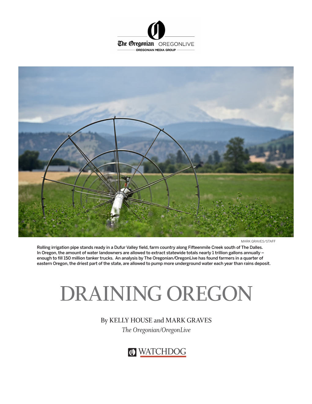 Draining Oregon