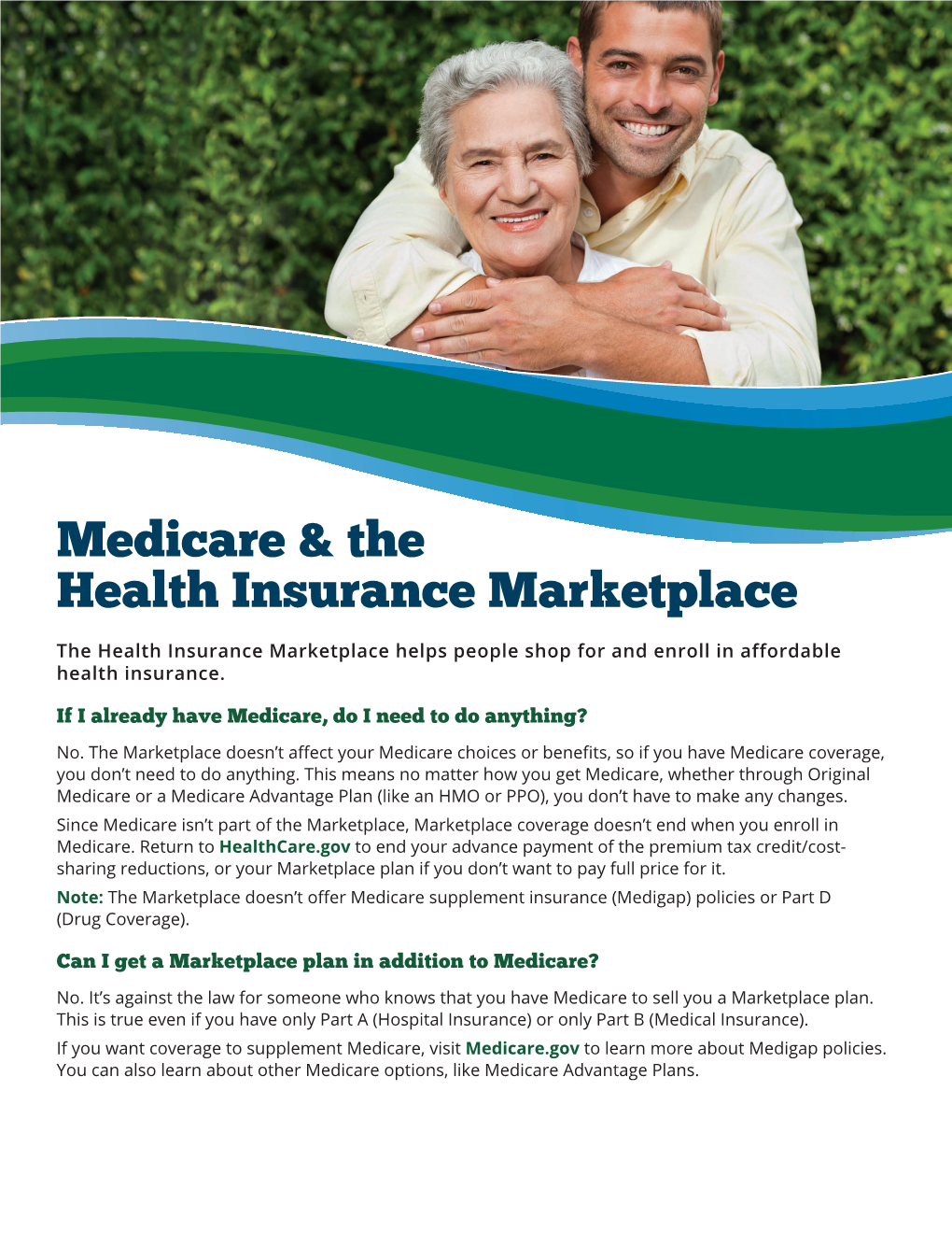 Medicare and the Health Insurance Marketplace