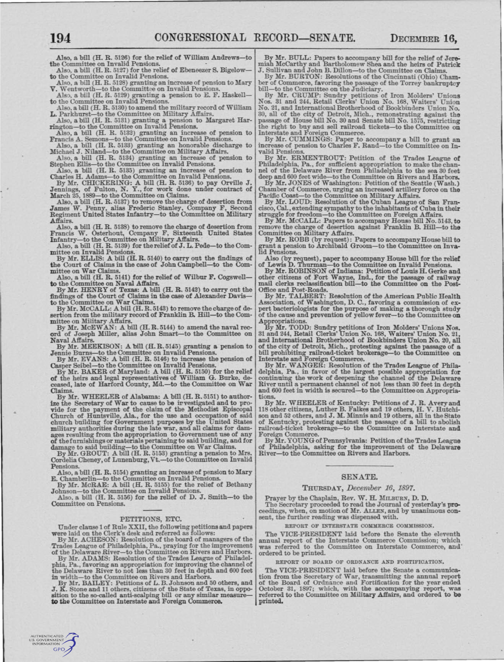 CONGRESSIONAL RECORD-SEN ATE. 197 of Alaska, and to Purchase Traj1!3Portation and Provide M~Ans for the Distri­ Mr