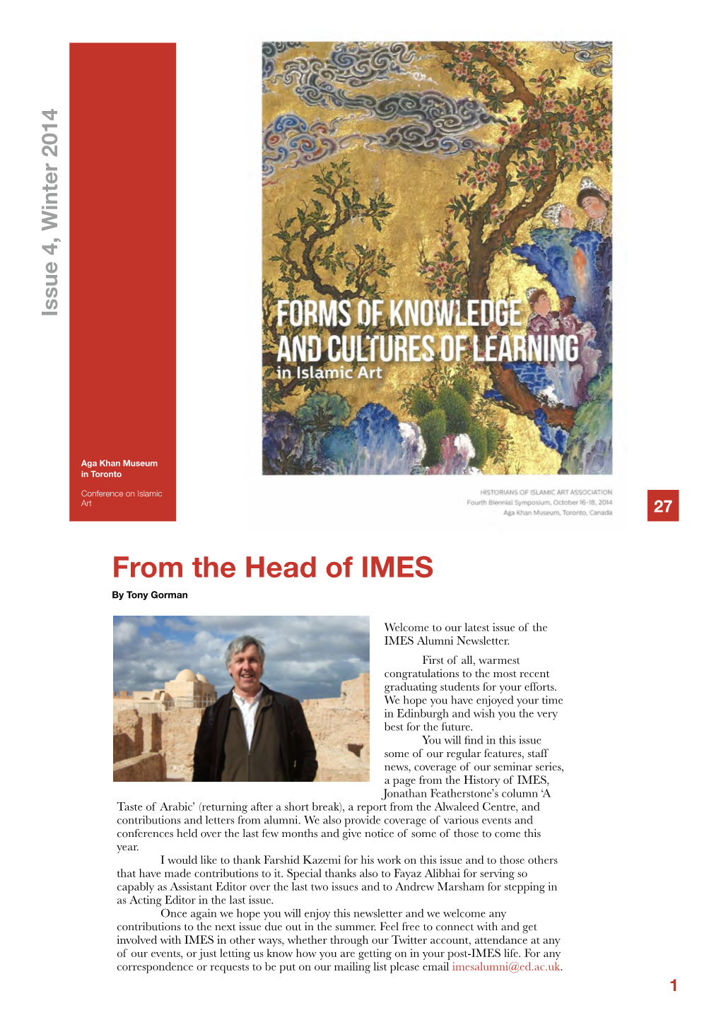 IMES Alumni Newsletter 4.Pages