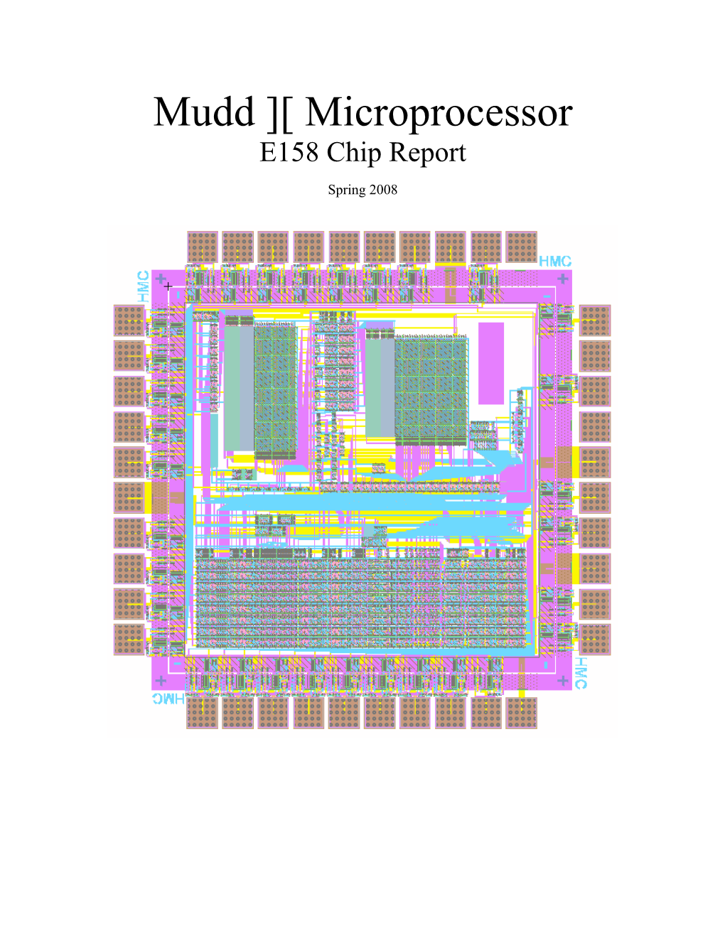 Microprocessor E158 Chip Report