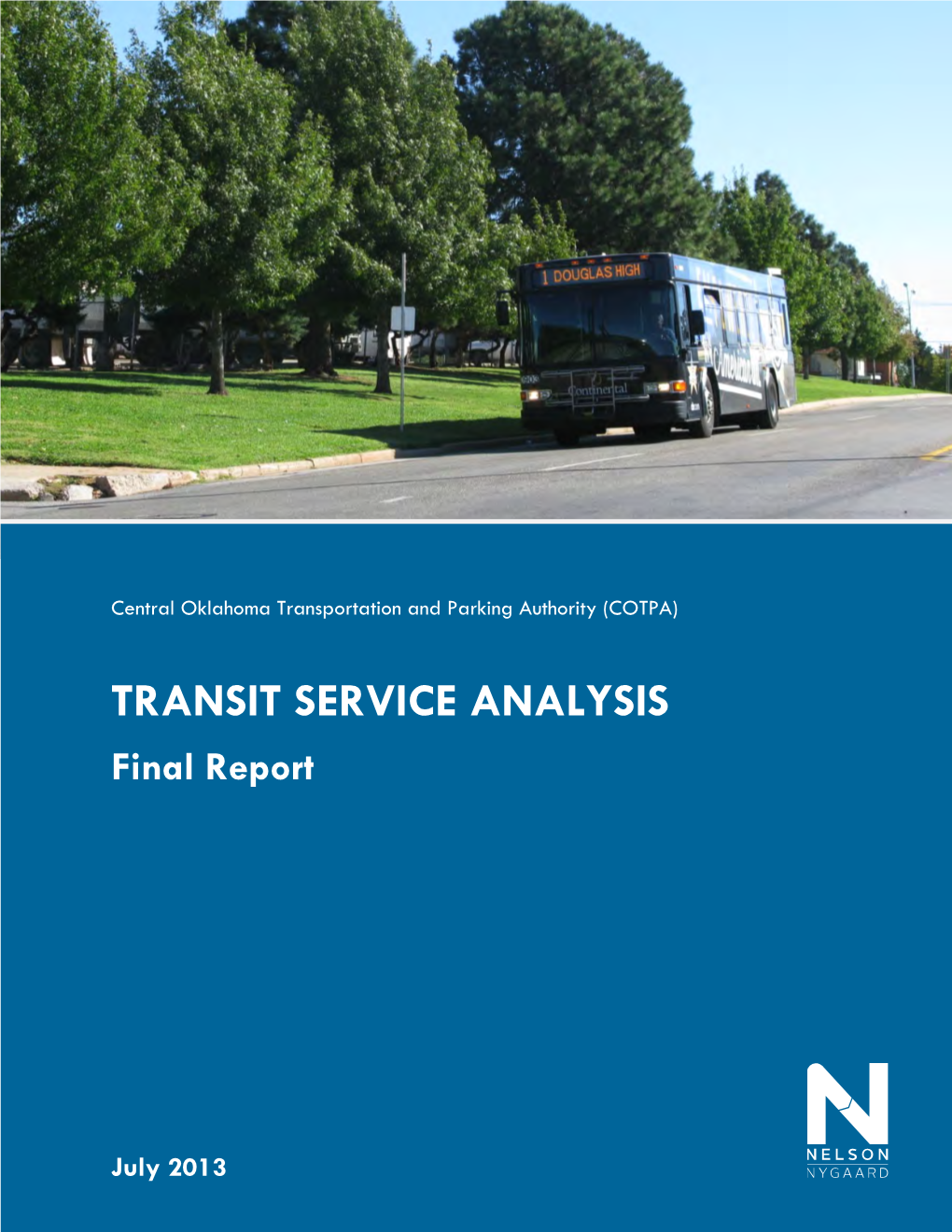 TRANSIT SERVICE ANALYSIS Final Report