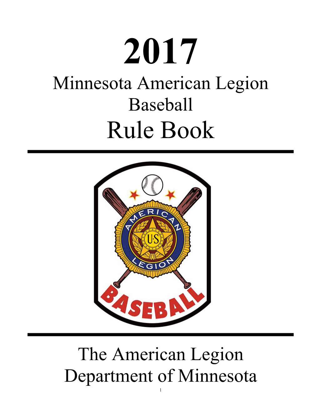 2017 Minnesota Rule Book