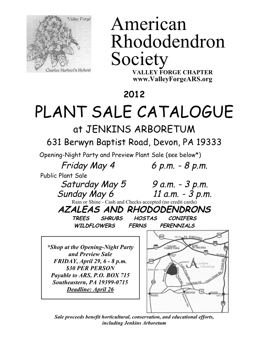 American Rhododendron Society VALLEY FORGE CHAPTER