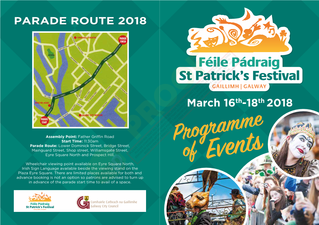 2018 St.Patricks Festival Programme of Events