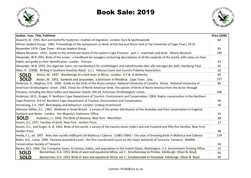 Book Sale 2019.Xlsx