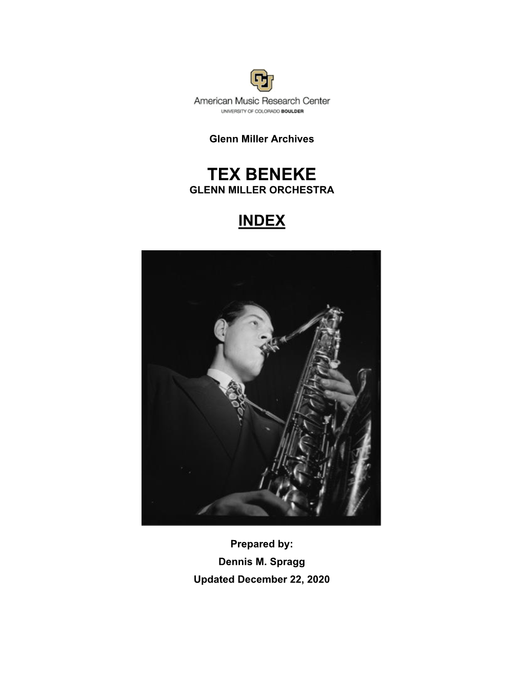 Tex Beneke Glenn Miller Orchestra